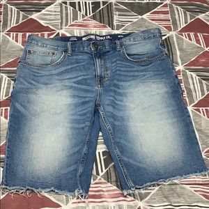 Mossimo Supply Co. Slim Jean Shorts Distressed